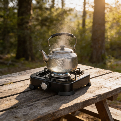 موقد غاز مع غطاء آمان من دينكس بضمان عامين