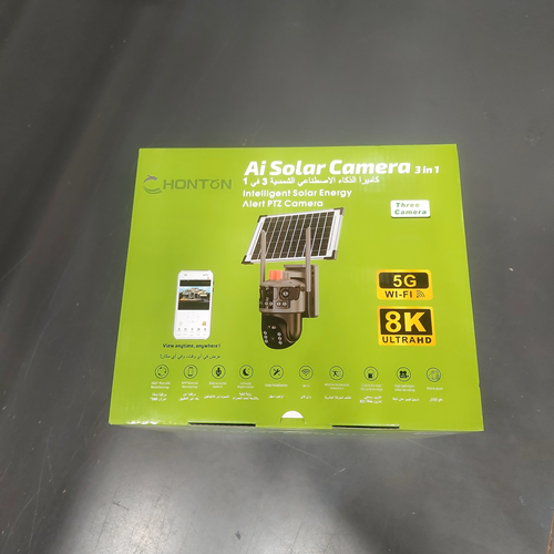 كاميرا بالطاقة الشمسية عدسة مزدوجة الشريحة