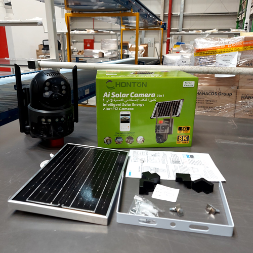 كاميرا بالطاقة الشمسية عدسة مزدوجة الشريحة