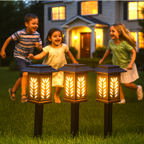 ست مصابيح إنارة بالطاقة الشمسية