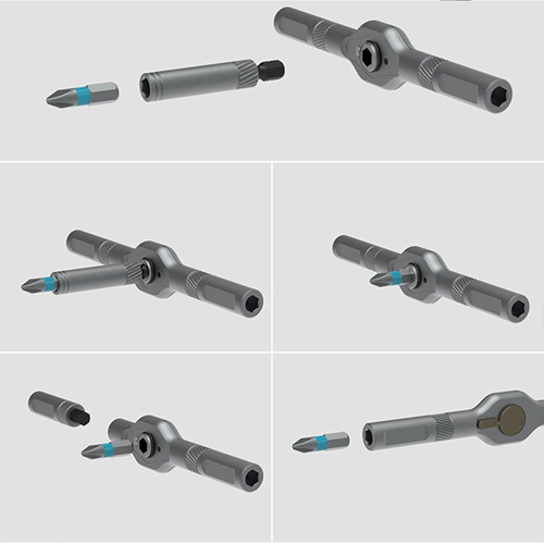 مجموعة مفكات براغي بزاوية قائمة 42 في 1