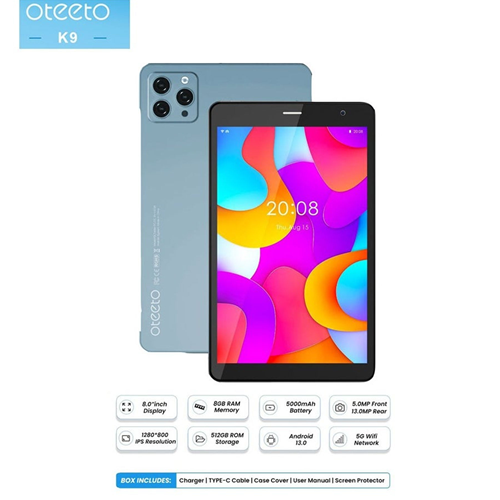 تابلت Oteeto K9 – شاشة 8 بوصة