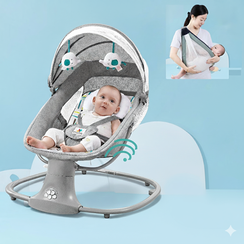 كرسي الأطفال  الهزاز + هدية حزام حمل الاطفال 🎁