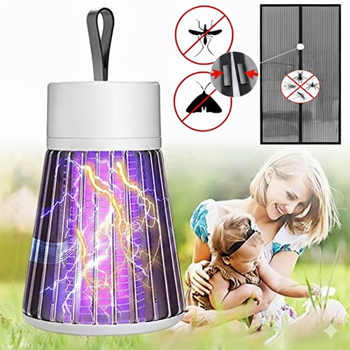 مصيدة الحشرات + هدية الستارة المغناطيسية الحاجزة للناموس🎁