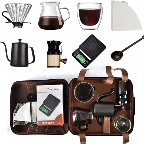 طقم صنع الشاي والقهوة المتنقل